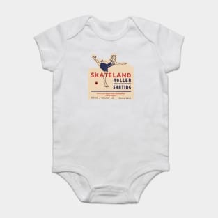 Vintage Roller Skating Los Angeles California Baby Bodysuit